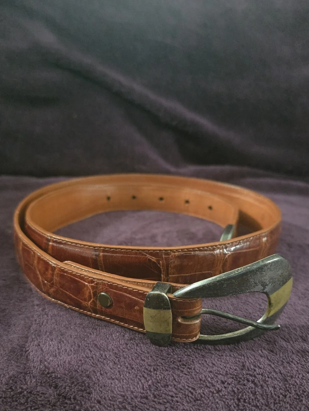 Pat Areias Genuine American Alligator 925 Belt